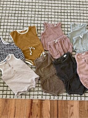 Toddler Romper Bundle - Neutral Earth Tones Quincy Mae, Simple Folk